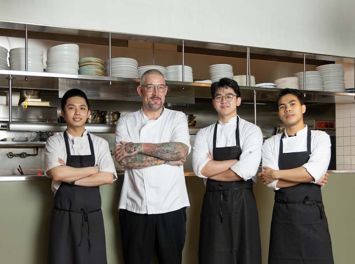 The love fish chef and kitchen team